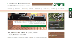 Desktop Screenshot of maier-holz.de