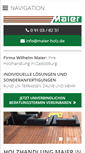 Mobile Screenshot of maier-holz.de