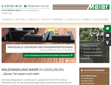 Tablet Screenshot of maier-holz.de